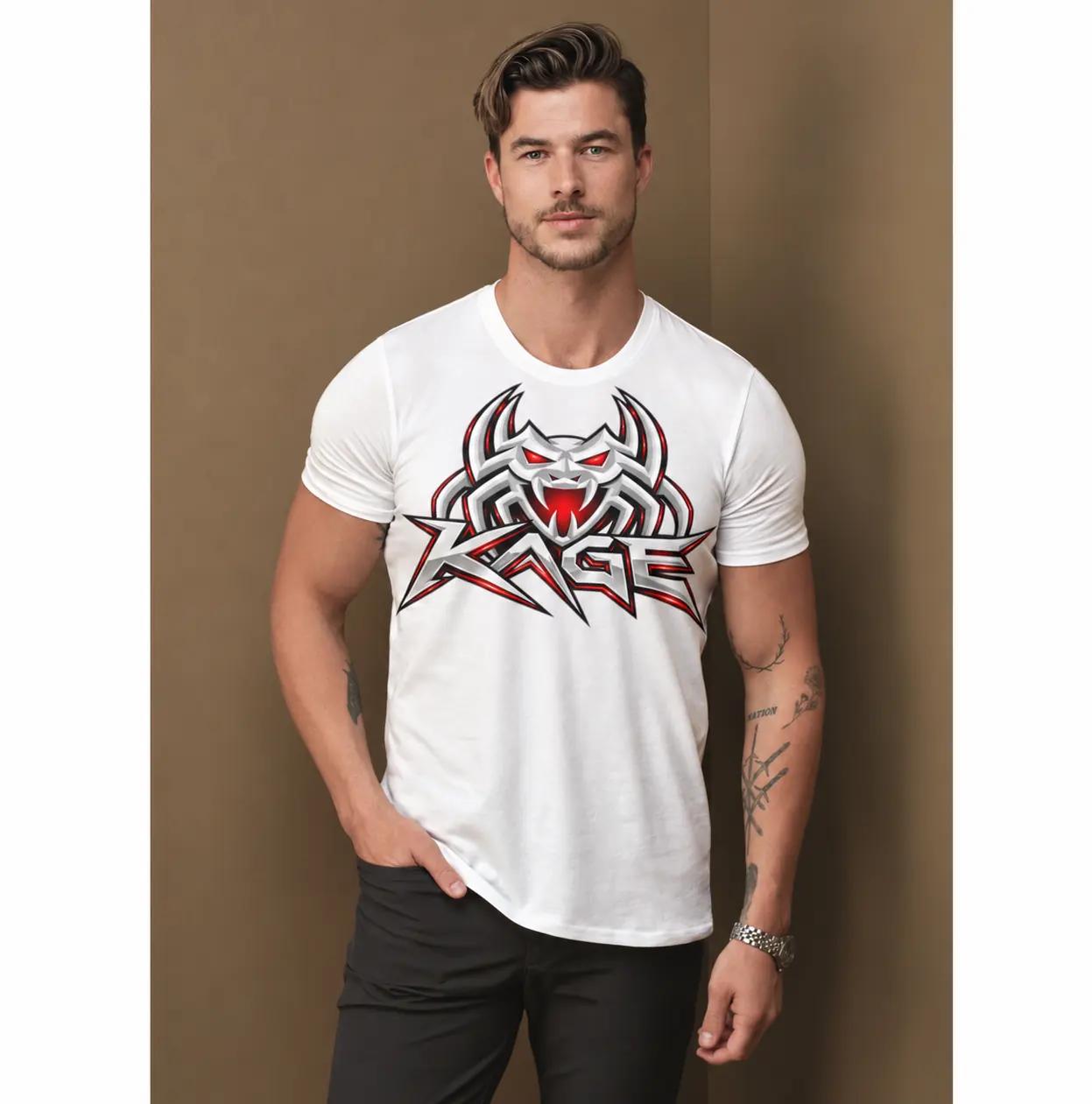 KAGE — T-shirt imprimé grand format